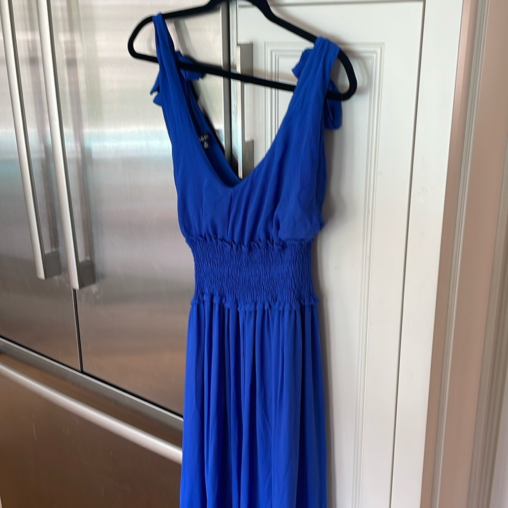 Royal blue long dress, size medium